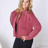 Bria Sip Up Jacket - Rosewood