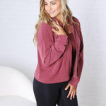 Bria Sip Up Jacket - Rosewood