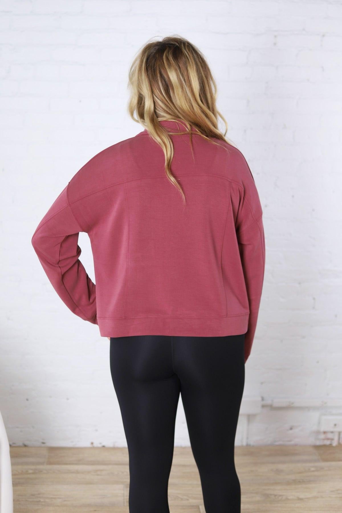 Bria Sip Up Jacket - Rosewood