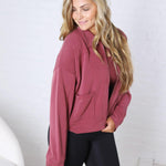 Bria Sip Up Jacket - Rosewood