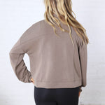 Bria Zip Up Jacket - Truffle