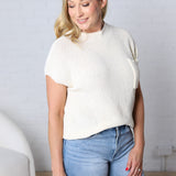 Briar Mock Neck Sweater - Ivory