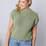 Briar Mock Neck Sweater - Light Olive