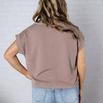 Briar Ribbed Cap Sleeve Top - Mocha