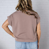 Briar Ribbed Cap Sleeve Top - Mocha