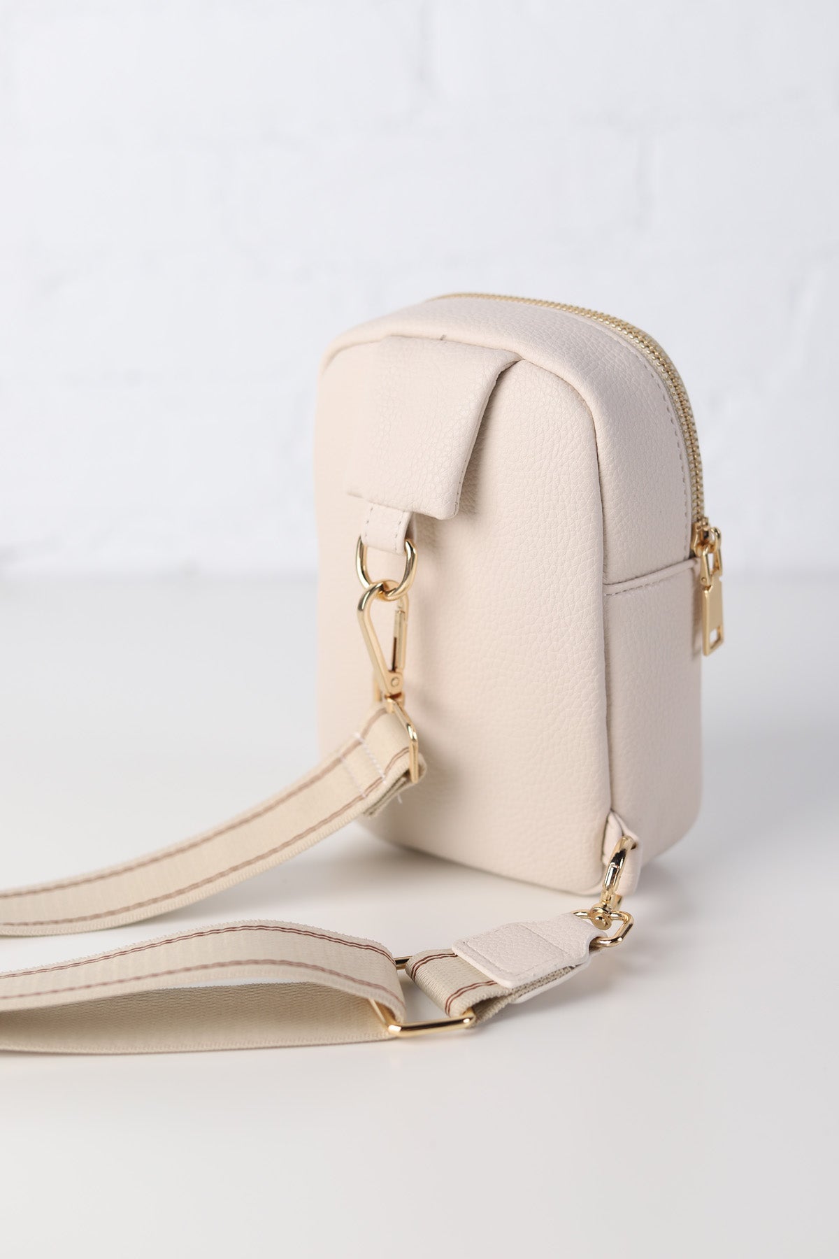 Bridget Sling Crossbody Belt Bag - Cream