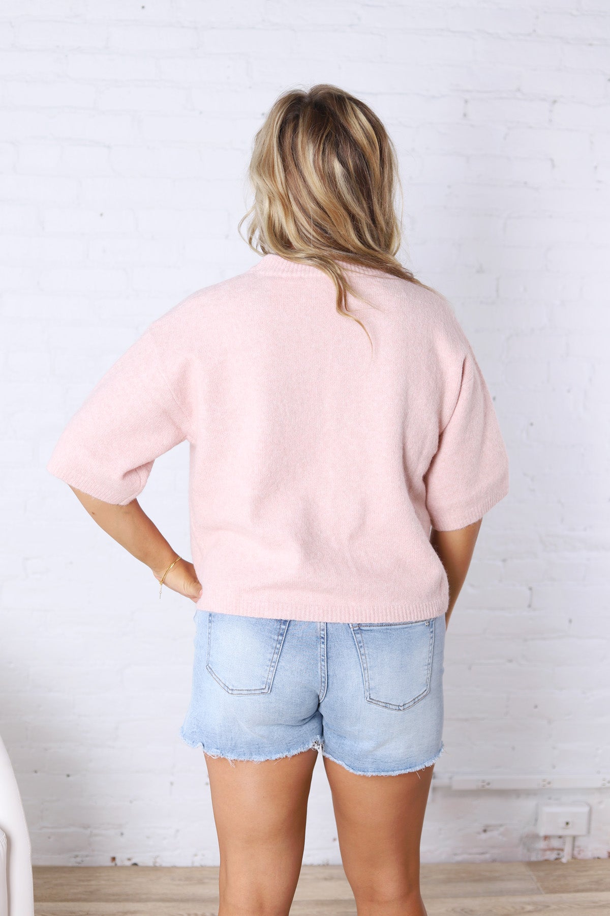 Brielle Sweater Sleeve Top - Mauve