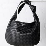 Brigitte Recycled Vegan Shoulder Bag - Black