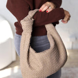 Brigitte Recycled Vegan Shoulder Bag - Mushroom