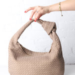 Brigitte Recycled Vegan Shoulder Bag - Mushroom