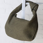 Brigitte Recycled Vegan Shoulder Bag - Olive