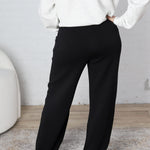 Brione Modal Poly Scuba Straight Pants - Black FINAL SALE