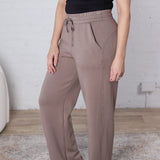 Brione Modal Scuba Straight Pants - Mocha FINAL SALE