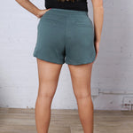 Brisa Soft Knit Lounge Shorts - Ash Jade FINAL SALE