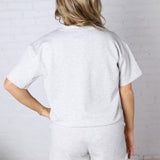 Brisa Soft Knit Round Neck Top - H. Grey