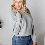 Bristol Boat Neck Dolman Sweater - Mist