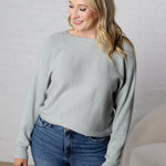 Bristol Boat Neck Dolman Sweater - Mist