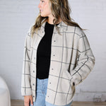 Bronx Plaid Jacket by Z Supply - Frost