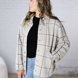 Bronx Plaid Jacket by Z Supply - Frost