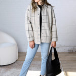 Bronx Plaid Jacket by Z Supply - Frost