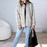 Bronx Plaid Jacket by Z Supply - Frost
