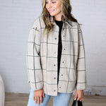 Bronx Plaid Jacket by Z Supply - Frost