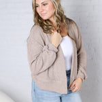 Brynlee Cropped Cardigan - Oatmeal