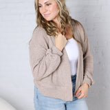 Brynlee Cropped Cardigan - Oatmeal