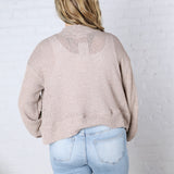 Brynlee Cropped Cardigan - Oatmeal
