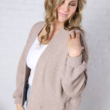 Brynlee Cropped Cardigan - Oatmeal