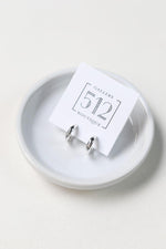 Brynn Silver Huggie Hoop Earring