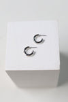 Brynn Silver Huggie Hoop Earring