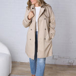 Brynna Classic Belted Trench Coat - Sand