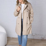 Brynna Classic Belted Trench Coat - Sand