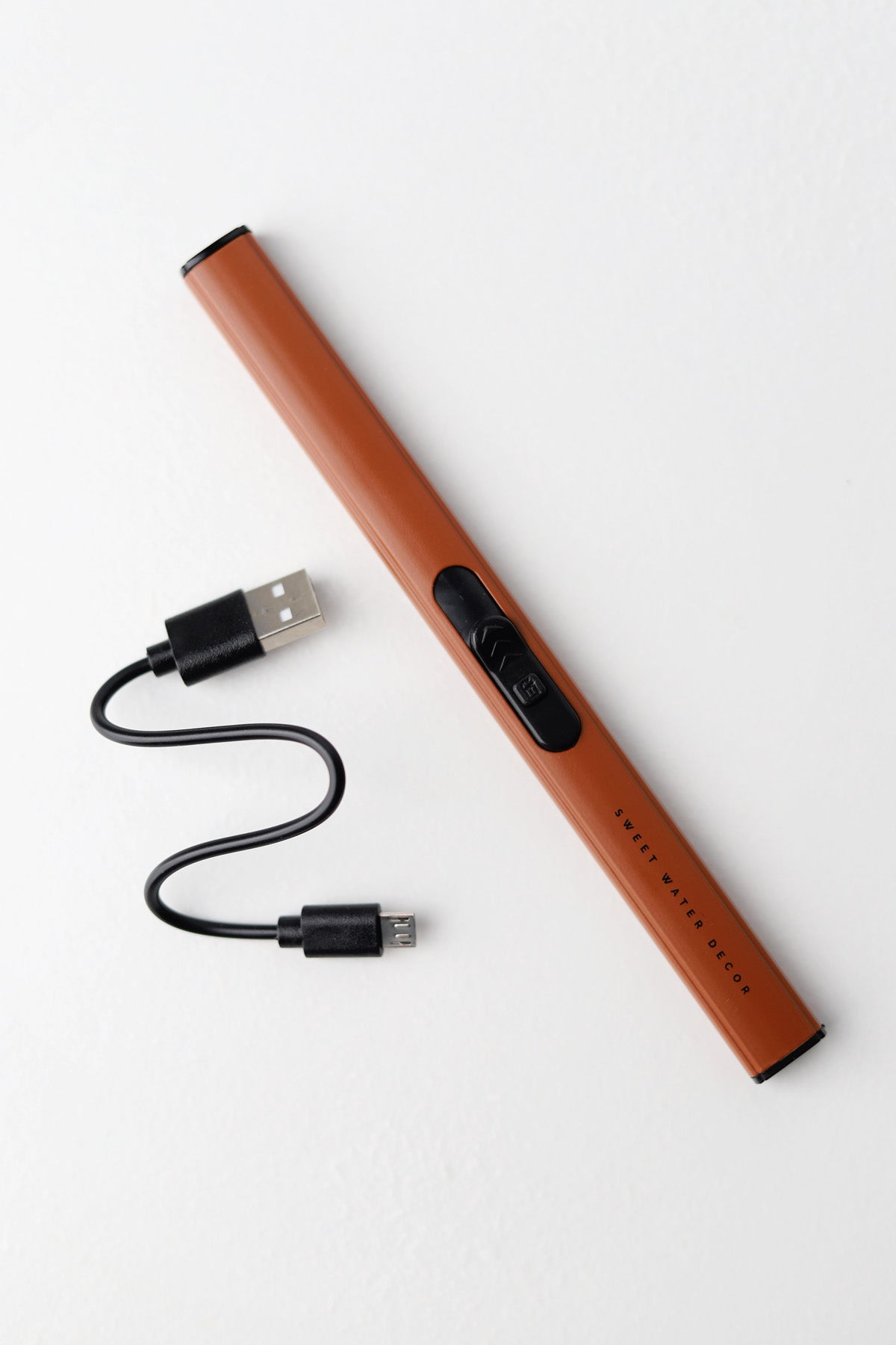 Burnt Orange Electric Lighter - Rechargeable