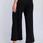 Cailyn Modal Cropped Wide Pants - Black
