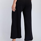 Cailyn Modal Cropped Wide Pants - Black