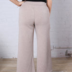 Cailyn Modal Luxe Cropped Wide Pants - Heather Taupe