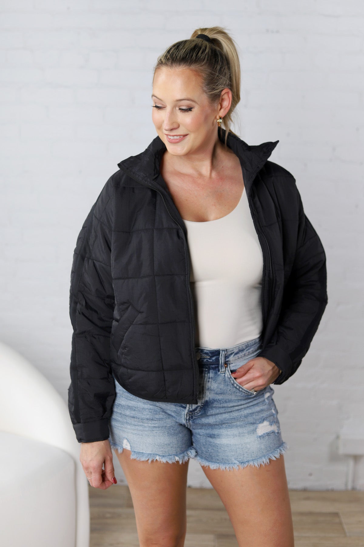 Calista Puffer Jacket - Black