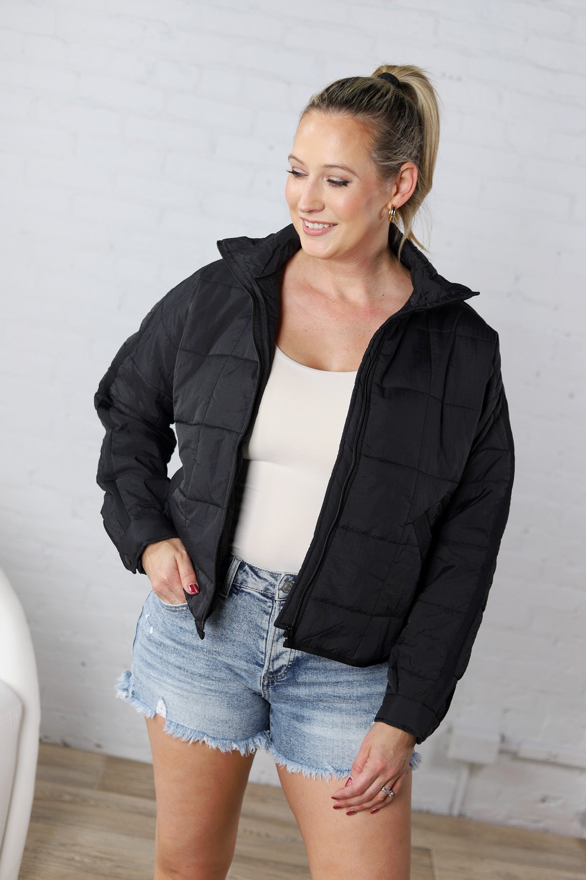 Calista Puffer Jacket - Black
