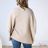 Callista Dolman Sleeve Open Cardigan - Taupe FINAL SALE