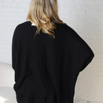 Cam Brushed Waffle Knit Cocoon Cardigan