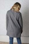 Carissa Grey Single Breasted Coat