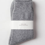 Cashmere Women's Crew Socks - Grey