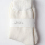 Cashmere Women's Crew Socks - White