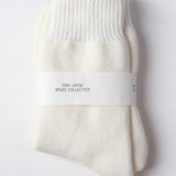 Cashmere Women's Crew Socks - White