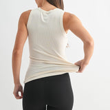 Casia Essential Micro-Ribbed Tank Top - Natural