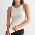Casia Essential Micro-Ribbed Tank Top - Natural