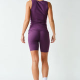 Casia Essential Micro-Ribbed Tank Top - Purple Iris