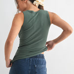 Casia Essential Micro-Ribbed Tank Top - Silky Pine